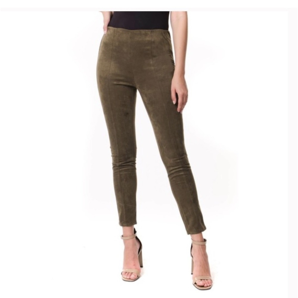 BLANKNYC Pants Womens 27 Faux Suede High‎ Rise Skinny Stretch Zipper Pockets